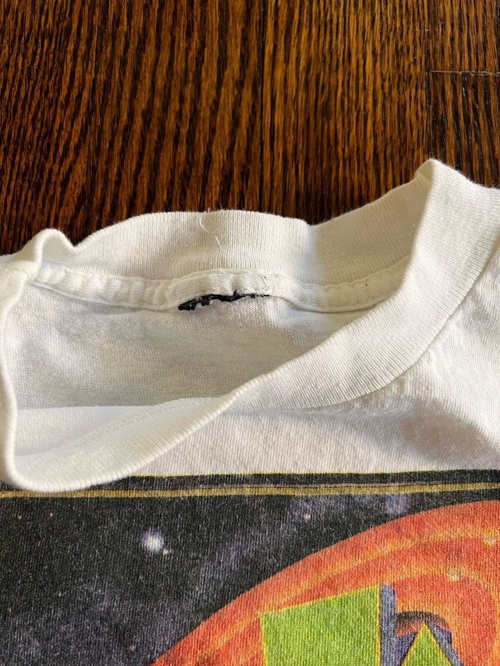 Vintage 1996 Space Jam Shirt L White Looney Tunes Warner Bros Promo