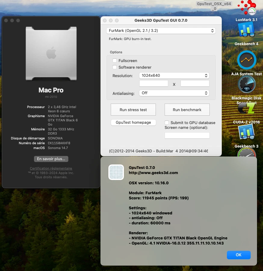  Nvidia TITAN Nera 6GB ram DDR5 Bootscreen Apple Mac Pro 5.1 Monterey Sequoia - Immagine 3 di 4