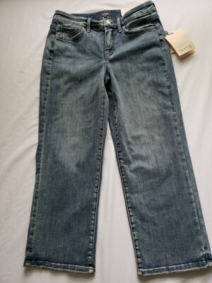 NYDJ WOMEN'S RELAXED PIPER CROP ROMANCE JEANS SIZE 4P LIFT TUCK TECHNOLOGY NWT