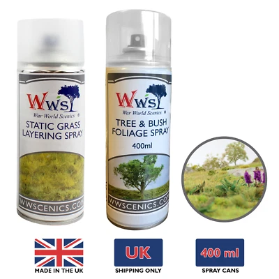 WWS Aerosol Spray Can Glue (UK ONLY) for Model Railway Diorama & Wargame Terrain