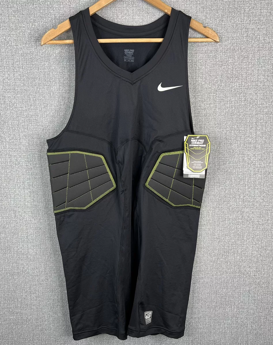 Nike Pro Combat Padded Compression Hyperstrong Tank Men's 2XL-T Black New