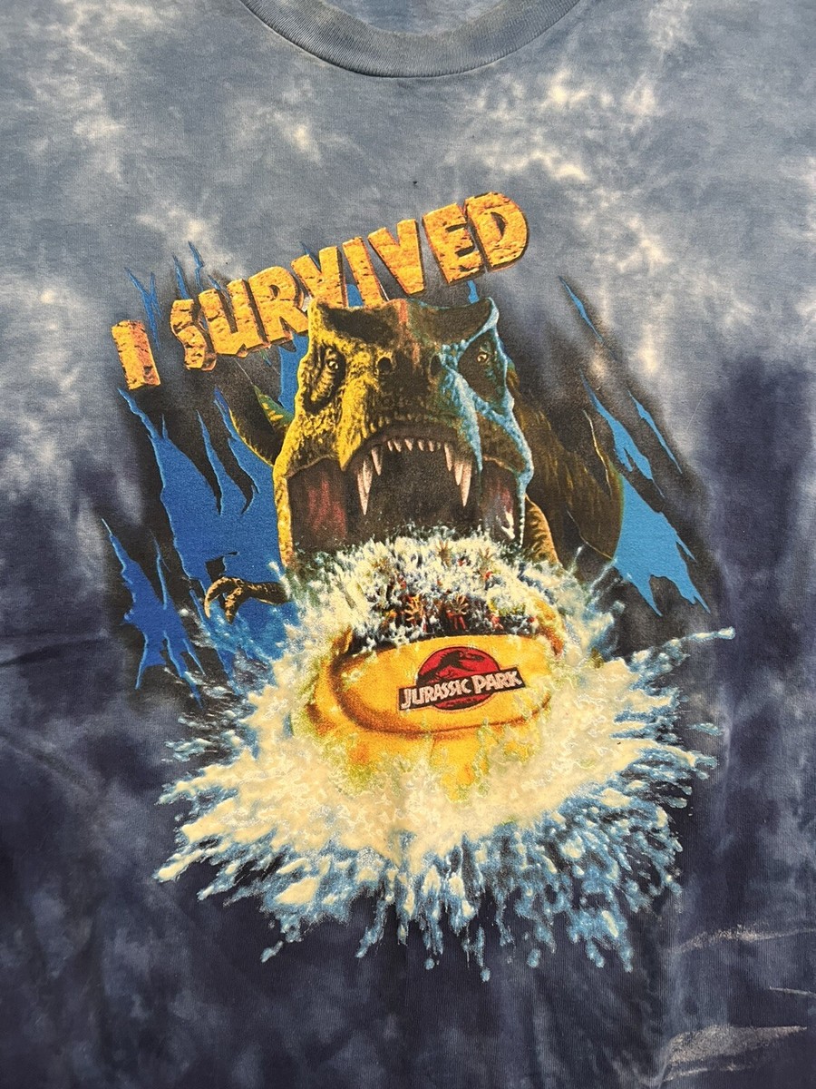 90's JURASSIC PARK THE RIDE USA製 tシャツ Vintage 90s Jurassic Park The Ride T Shirt Red Short Sleeve