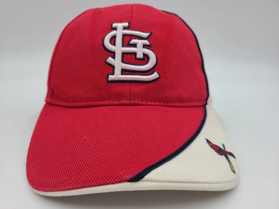 St Louis Cardinals TEI Adjustable Hat Cap STL Men Women MLB Baseball Red White - Image 2 of 4