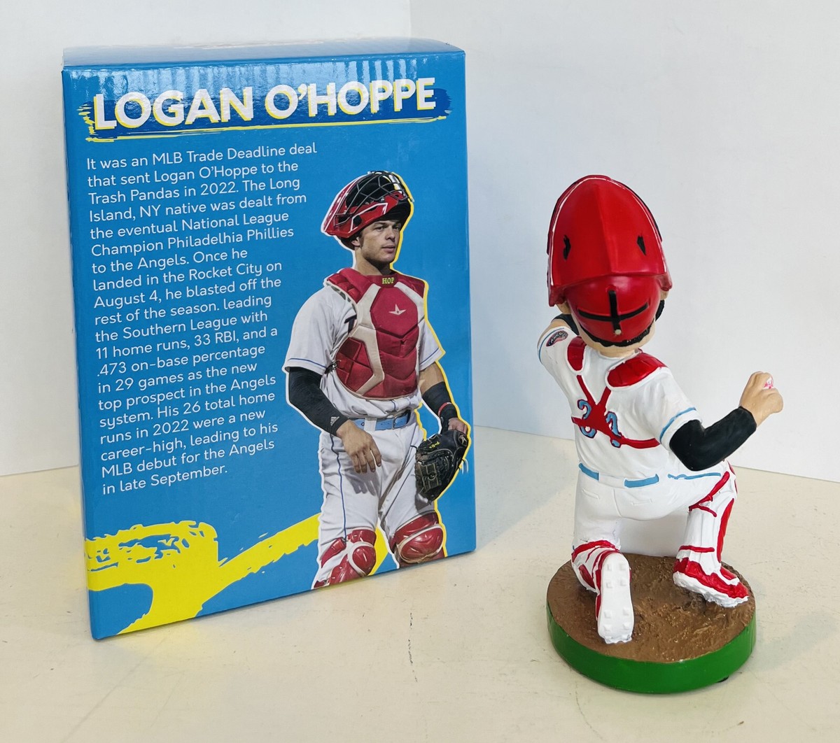 Logan O'Hoppe Rocket City Trash Pandas 2023 Bobblehead SGA | eBay