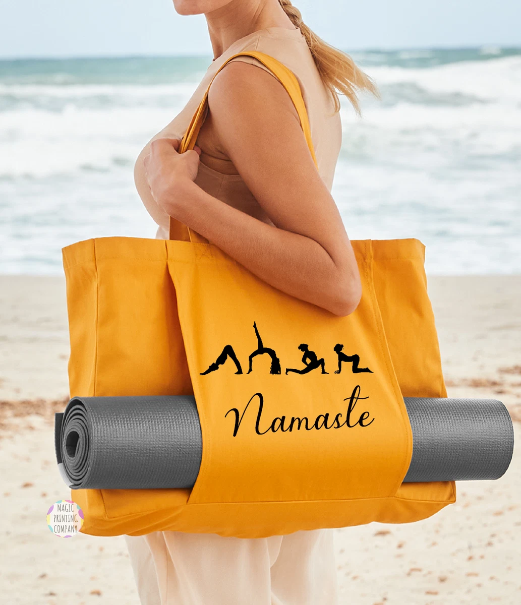 Personalised Yoga Mat Bag Gym Towel Pilates Exercise Sports Gym Tote Yoga  gift