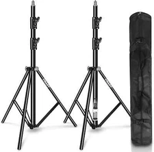 EMART Heavy-Duty 8.5ft TALL, LIGHT Photo STANDs, Carrying Bag (2-Pack) FREE SHIP