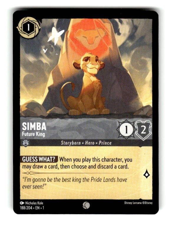 Disney Lorcana The First Chapter 188/204 EN1 Simba - Rightful Heir