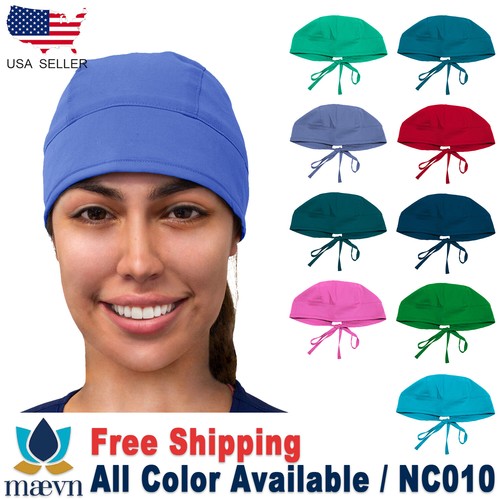 Solid Scrub Cap Head Cover Hat NC010 | eBay
