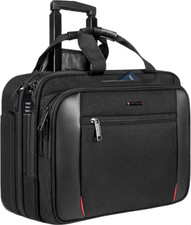 EMPSIGN Rolling Briefcase Laptop Bag,17.3