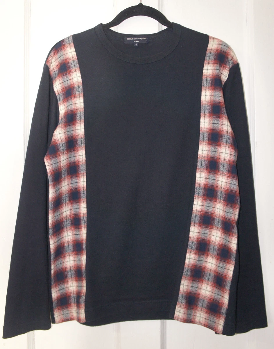 Comme Des Garçons Homme Cut-And-Sew Patchwork Long Sleeve Tee