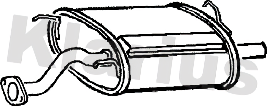 Klarius box with tail pipe fits Rover 416 1.6 95-99 RR259M
