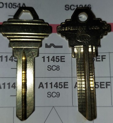 Schlage A1145E, SC9, 35-101E  Vintage Key Blank. USA Factory Generic or Ilco USA