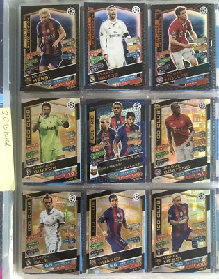 96% collected: 418 cards / 435 cards Topps Champions League 2016-17 Match Attax