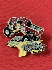 Thunder Struck Monster Truck collectible lapel pin, tie tack, hatpin museum 4X4