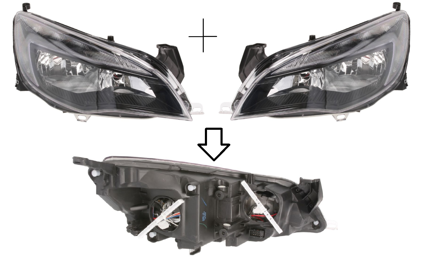 Phare avant Opel Astra J avec réglage électrique motorisé pour optimiser votre visibilité nocturne