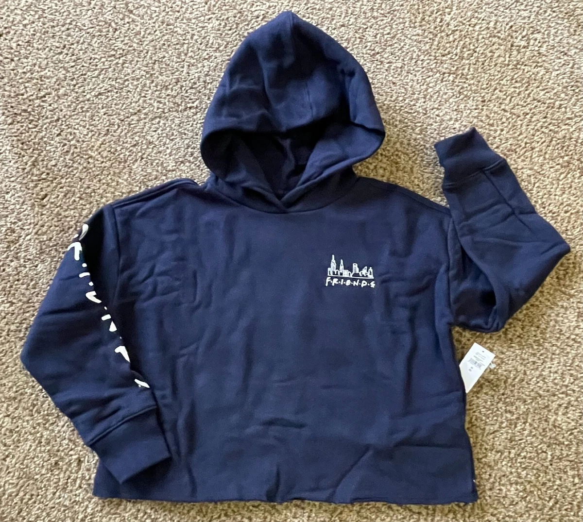 NWT GAP TEEN FRIENDS Kids Cropped Hoodie Pullover Medium 8 Warner Bros |  eBay