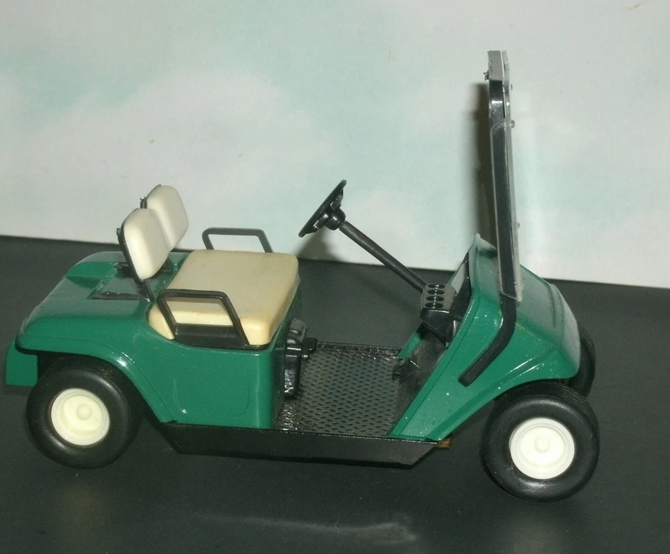 1/16 Scale Golf Cart Diecast Metal Model Coin Bank Vehicle (5.5") GMP Green - Image 3 of 4