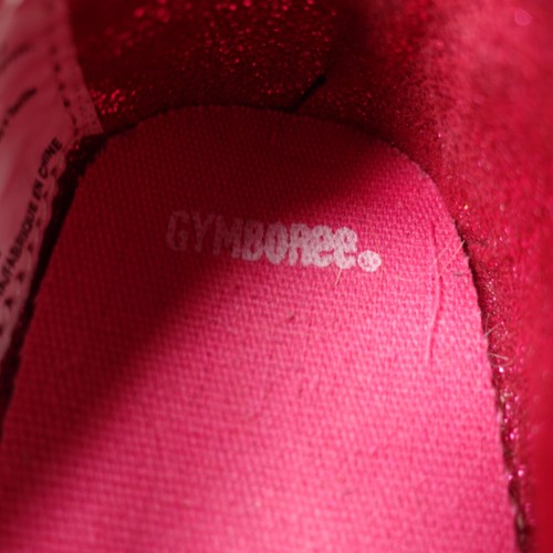 Gymboree Toddler Girl Red Glitter Dress Shoes Size 4 Sparkly Strap Flats - Picture 10 of 10