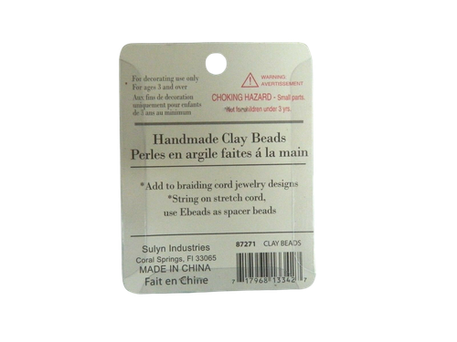 HAND MADE CLAY BEADS FOR JEWELRY MAKING - 75 PIECES - Picture 4 of 4