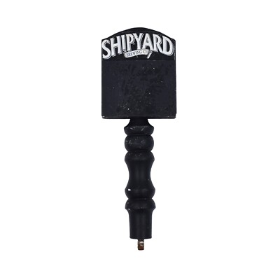Shipyard Brewing Co Portland Maine Beer Tap Handle Black Chalk Bar 9.75''