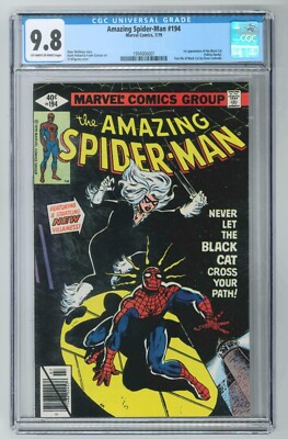 Amazing Spider-Man #194 - CGC 9.8, 1st Black Cat (Felicia Hardy