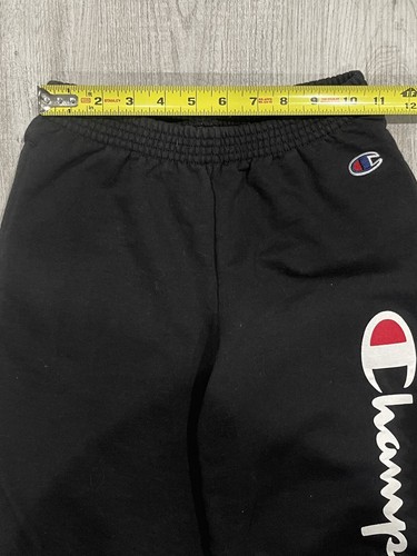Champion Youth Size M Medium YM Black Sweatpants Unisex - Picture 4 of 12