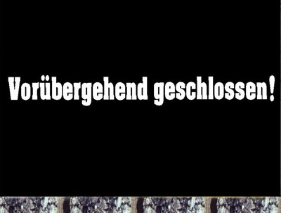  Vorübergehend geschlossen! Aufkleber Cabrio Saison Sticker Winter leider geil