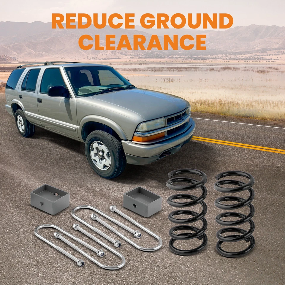 5" / 4" Drop Lowering Kit For Chevrolet S10 GMC S15 V6 2WD 1982-2004 - Изображение 2 из 4