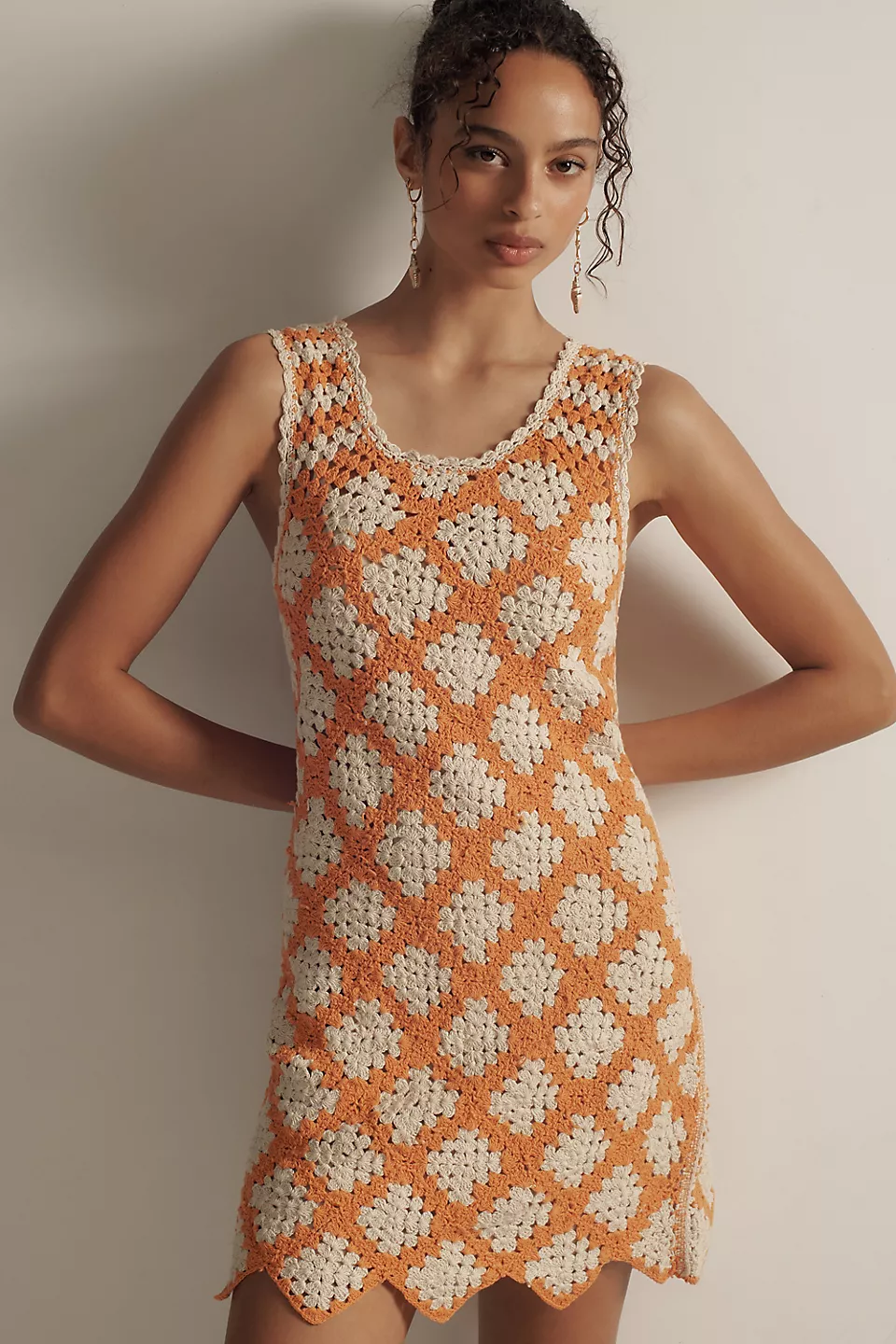 NWT Anthropologie Maeve Sleeveless Crochet Mini Dress Small