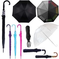 Large Windproof Umbrella Strong Automatic Folding Travel 8,10 Ribs Brolly Rain