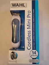 WAHL Mini Pro CORDLESS Compact TOUCH-UP Hair Beard BATTERY Precision Trimmer NEW