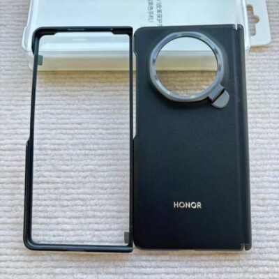 Original For HONOR Magic V3 Luxury PU Leather Back Case and Side Frame Cover 