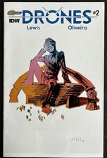 Drones #2 IDW Jul 2015 Chris Lewis Bruno Oliveira Subscription Cover Variant NM