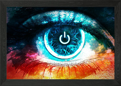Eyecon Framed Wall Art Poster Canvas Print Picture