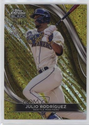 2024 Topps Chrome Black Gold Mini-Diamond Refractor 25/50 Julio Rodriguez 0w3