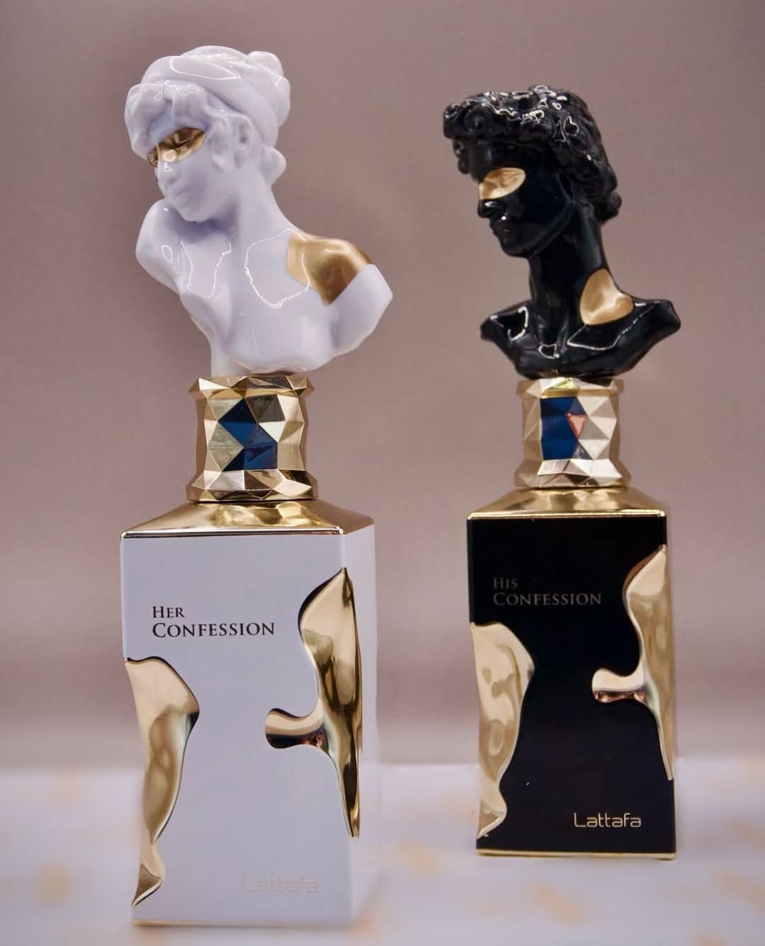 2x Lattafa His Confession + Her Confession Luxury Arabian Perfume Bundle