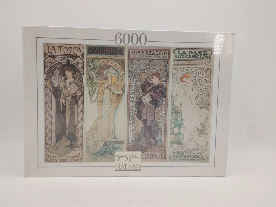 New, Nathan, A Night at the Theater, Alphonse Mucha, 6000 Piece Puzzle - Photo 2/4