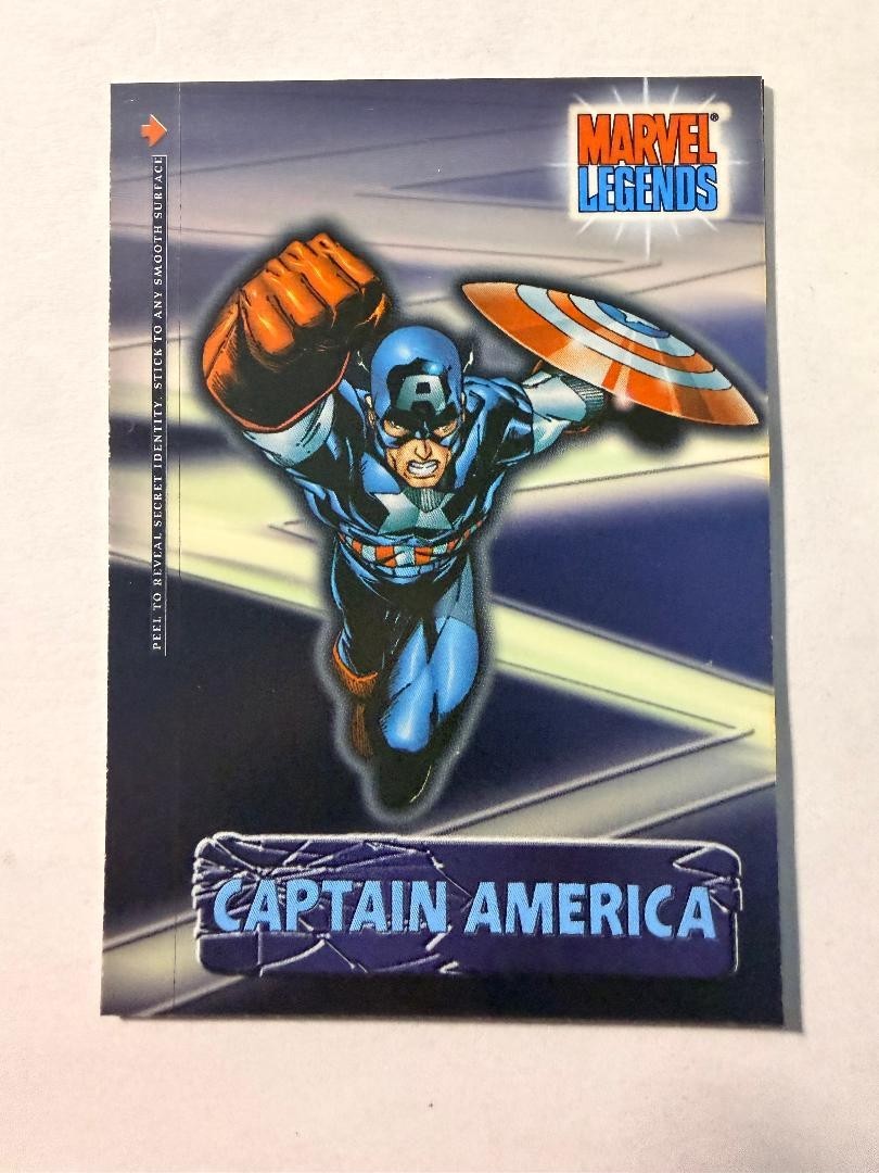 2001 Topps Marvel Legends Secret Identity Insert Captain America