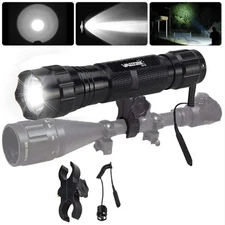 1000lm Flashlight with Scope Mount for Outdoor Hunting Shooting