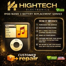 iPod Nano 3rd Generation Battery Replacement Repair Service