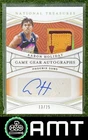 Aaron Holiday 2021-22 Panini National Treasures 13/25 Game Gear Auto Patch Suns