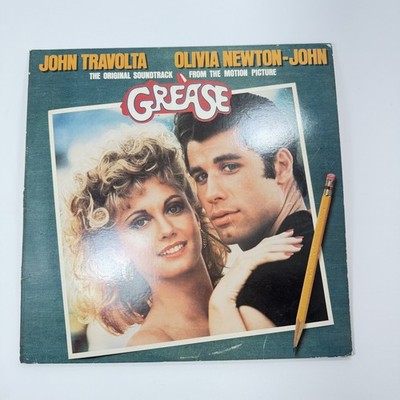 GREASE movie soundtrack John Travolta Olivia Gate Fold Double Album 1978 RSO