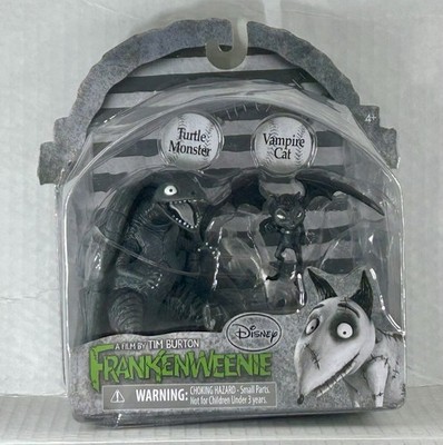 Frankenweenie Turtle monster and Alive vampire cat Figure 2 Pack Tim Burton
