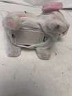 white with pink polka dot yipping puppy toy broken bag leg made in China — photo 4