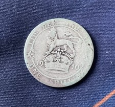 1910 King George V Silver 0.925 ONE SHILLING