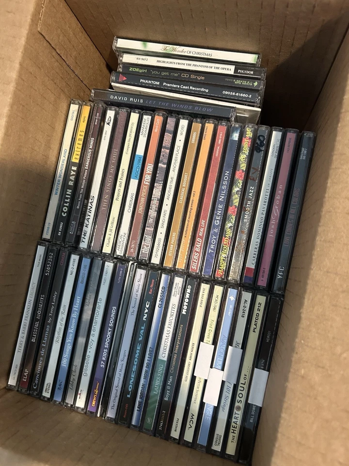 Bulk Music CDs Lot of 50–60 Minimum Per Box (Mixed Genre Lot, All Random) Used - Image 2 of 4