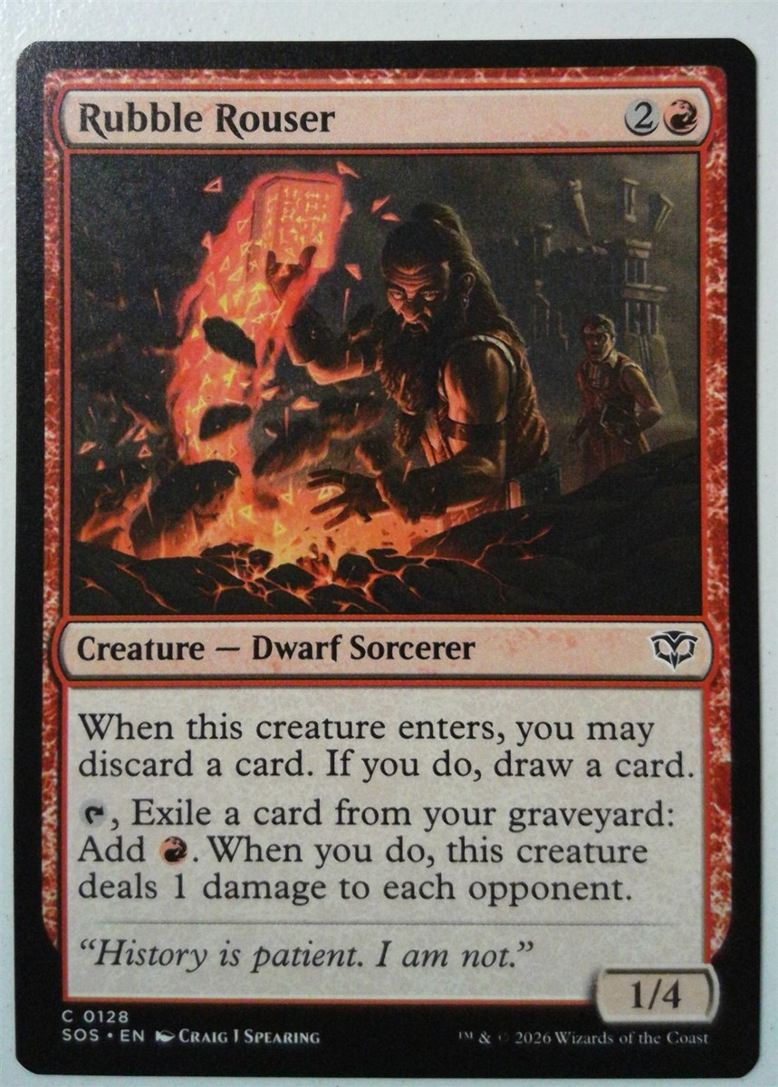Rubble Rouser *Common* Magic MtG x1 Secrets of Strixhaven | eBay Rubble Rouser *Common* Magic MtG x1 Secrets of Strixhaven | eBay