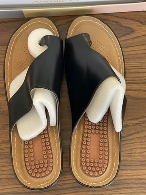 Aomigoct Women s Casual Walking Sandals Black New In box 