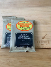 AC LEGG'S OLD PLANTATION PORK SAUSAGE SEASONING BLEND 6, 2 PACKS - FREE SHIPPING