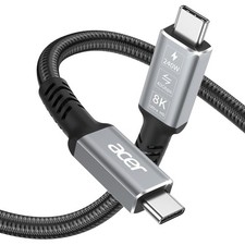 USB4 Cable 40Gbps, 8K60Hz Thunderbolt 4/3 Cable, 240W Fast Charging Braided H...